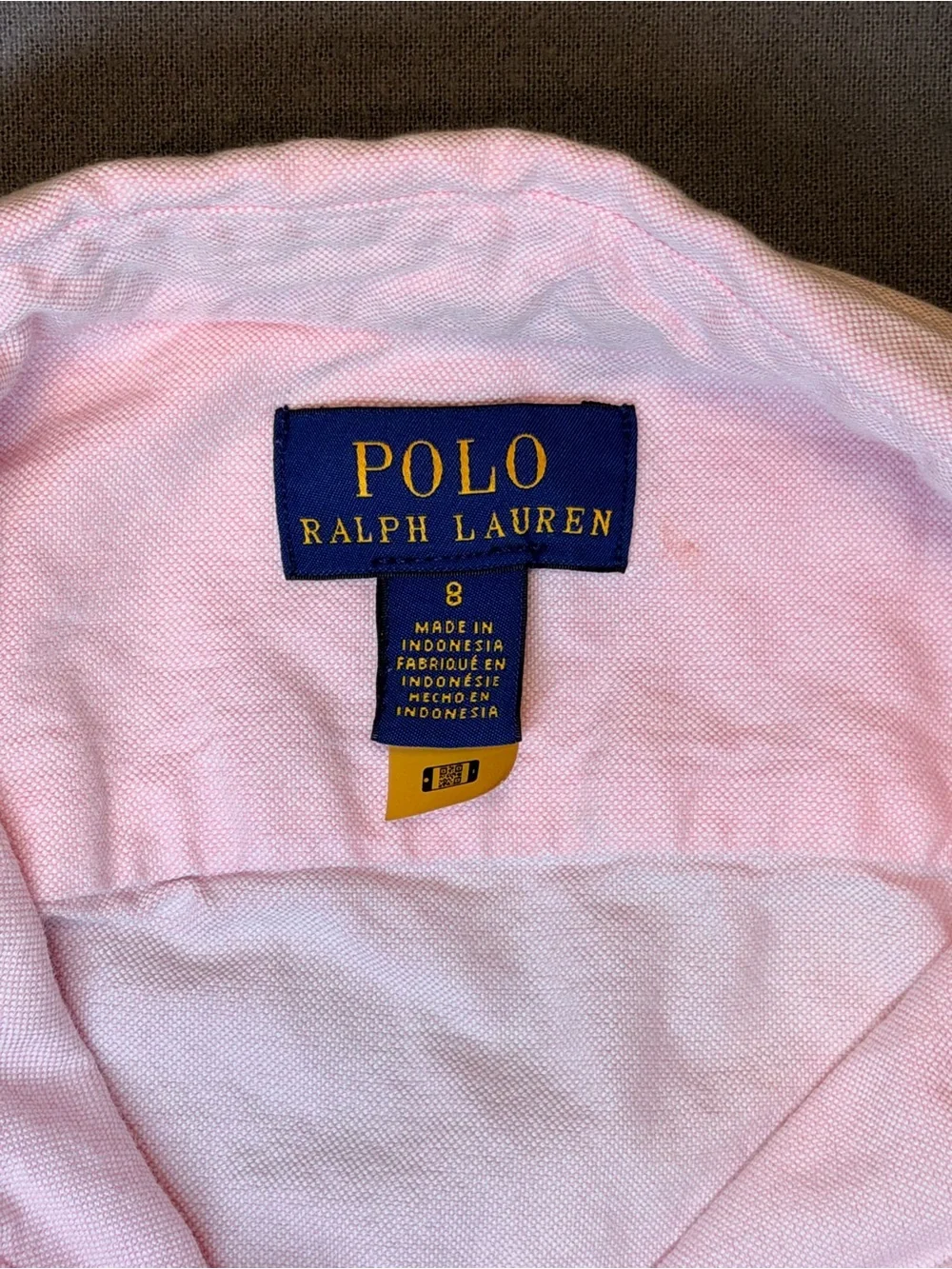 Ralph Lauren Sleeveless Pink Fit And Flare Dress Little Girls Size 8 100% Cotton